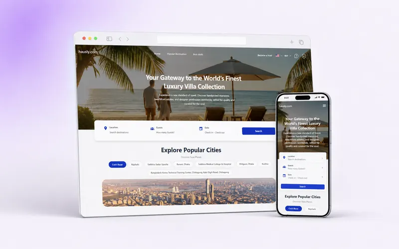 Hausly — booking platform built by Mustak Ahmed Kafy