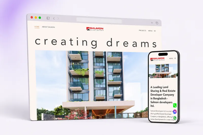 Salmon Developers BD — corporate website built by Mustak Ahmed Kafy